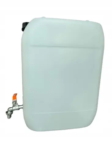 Kanister 20L z metalowym kranem 1/2 – pod wąż, camping, działka - zdjęcie 2