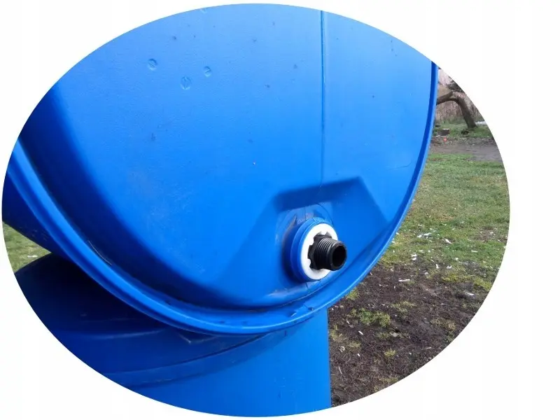 Nypel Plastikowy 1''-Adapter Beczka Redukcja Korek - zdjęcie 1