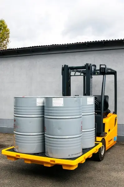 WANNA WYCHWYTOWA 167 L (niskoprofilowa) - pod cztery beczki 200L, szesnaście kanistrów 25l lub jednego kontenera IBC (DPPL) - zdjęcie 1