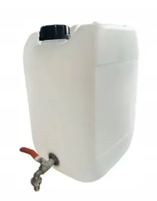Kanister 20L z metalowym kranem 3/4 – camping, działka, szczelny