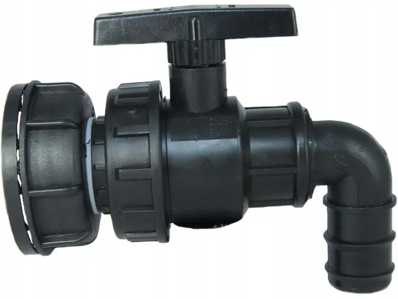 Zawór Czerpalny 1 cal - IBC ZBIORNIK 1000L CZARNY