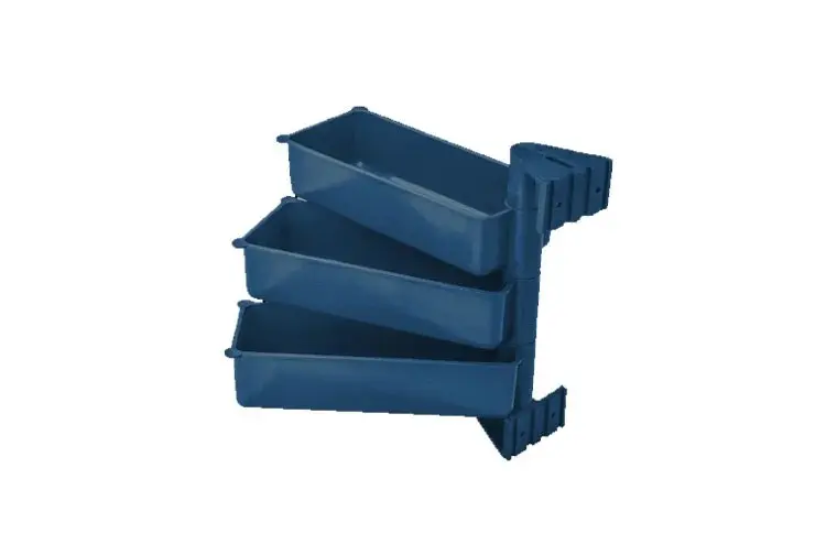 EKO PIVOT ( 3 PÓŁKI) -  pojemniki obrotowe, wysokość zestawu 3 pojemników - 25 cm
